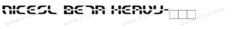 NiceSL Beta Heavy字体转换